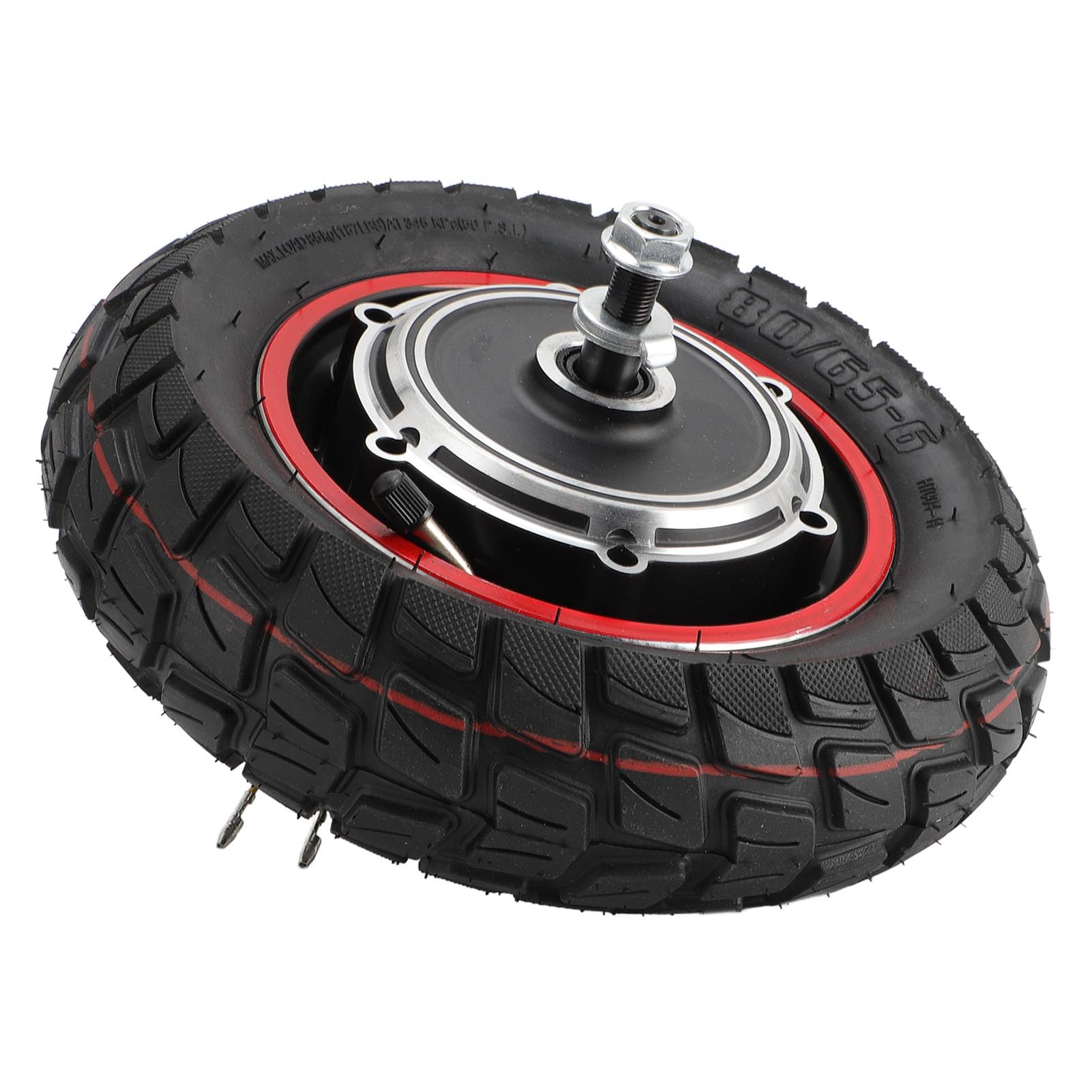 BuyWeek Roue Arrière de Moteur de Moyeu de Scooter Électrique pour KUGOO M4 M4pro, 48V 800W Pneu de Roue de Moteur d'Entraînement Arrière de Trottinette Électrique de 10 Pouces