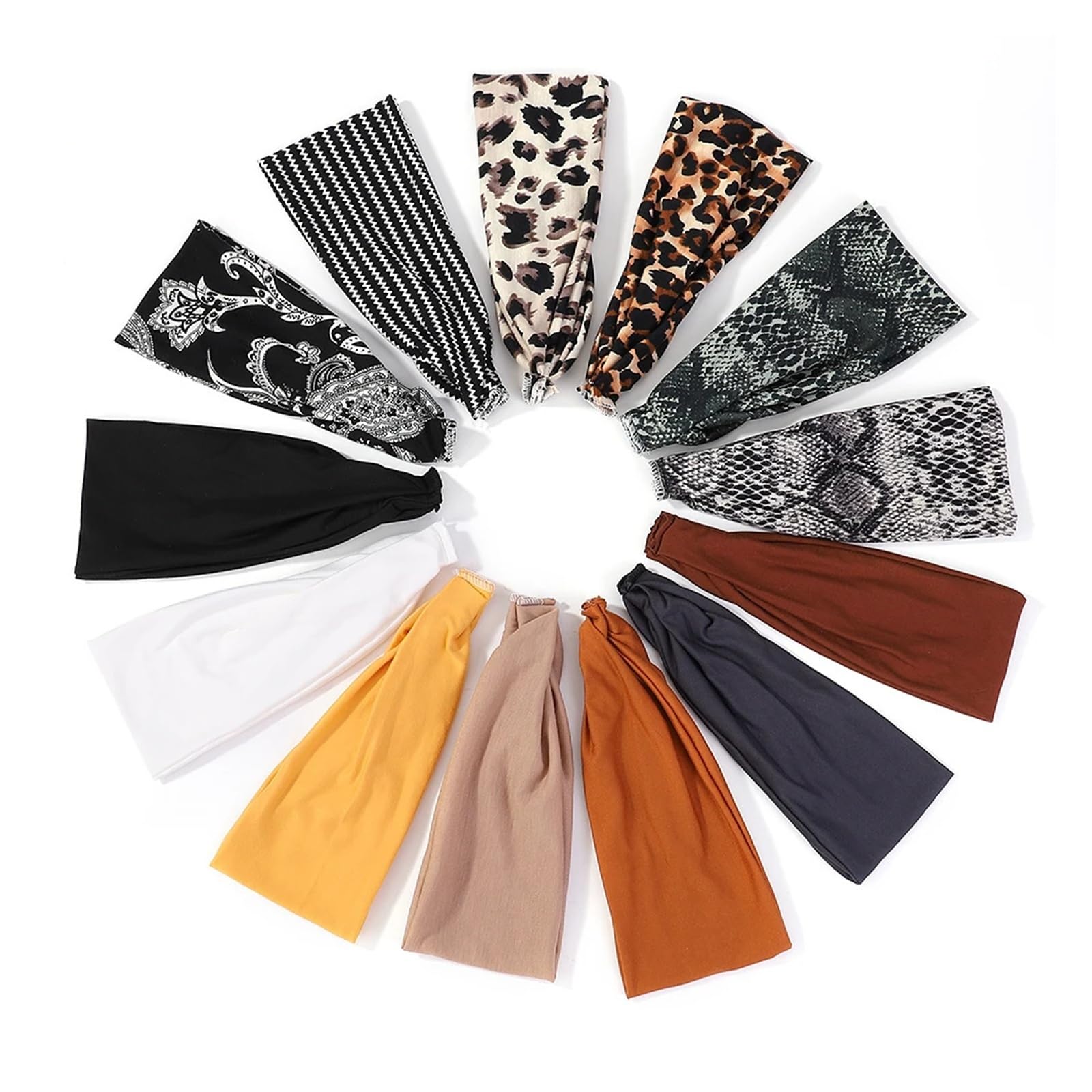 Deportes Fitness Diadema Patrón Color Sólido Hairbands Mujer Ocio Hogar