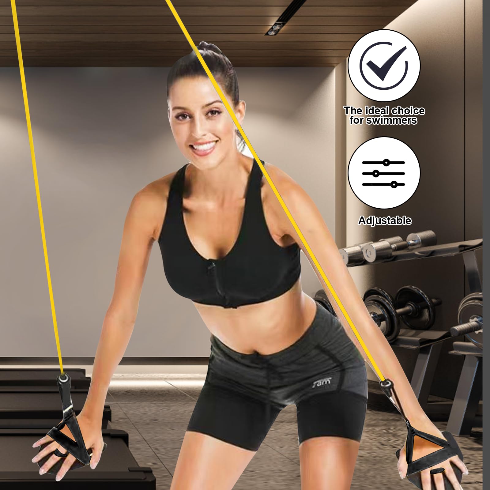 2in1 Zugseil Schwimmen Schwimmarmtraining Zugseil 2 In 1 Schwimmen Arm Training Zugseil Zugseil Schwimmtrainer 2 in 1 Schwimmarmtraining Zugseil für Schwimmtraining Armzug-Training