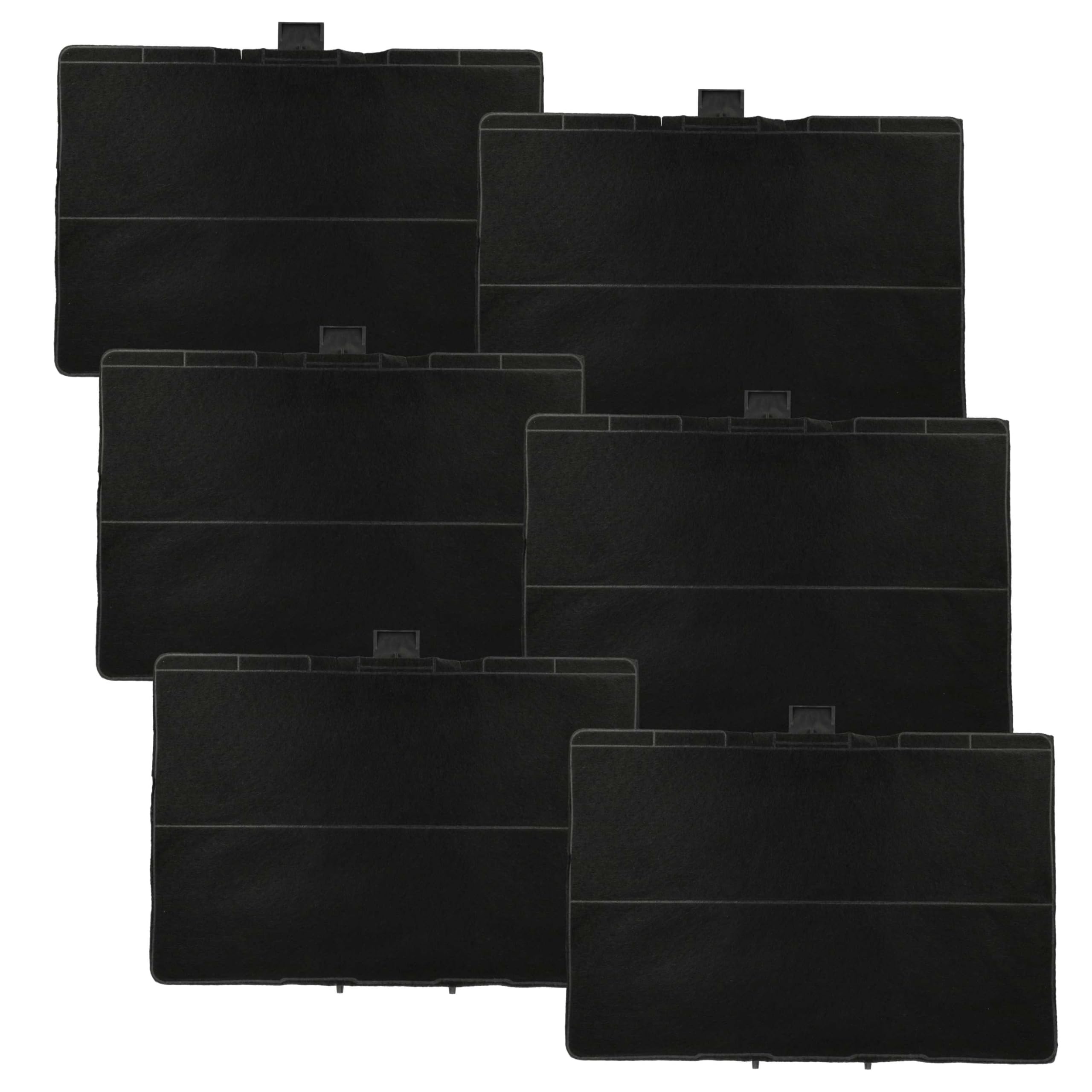 vhbw 6 x filtr z węglem aktywnym kompatybilny z Siemens LC97BIR55/02, LC97BIP50/03, LC97BIR55, LC97BIR55/01 okap kuchenny – 31,5 x 21,5 x 2,3 cm