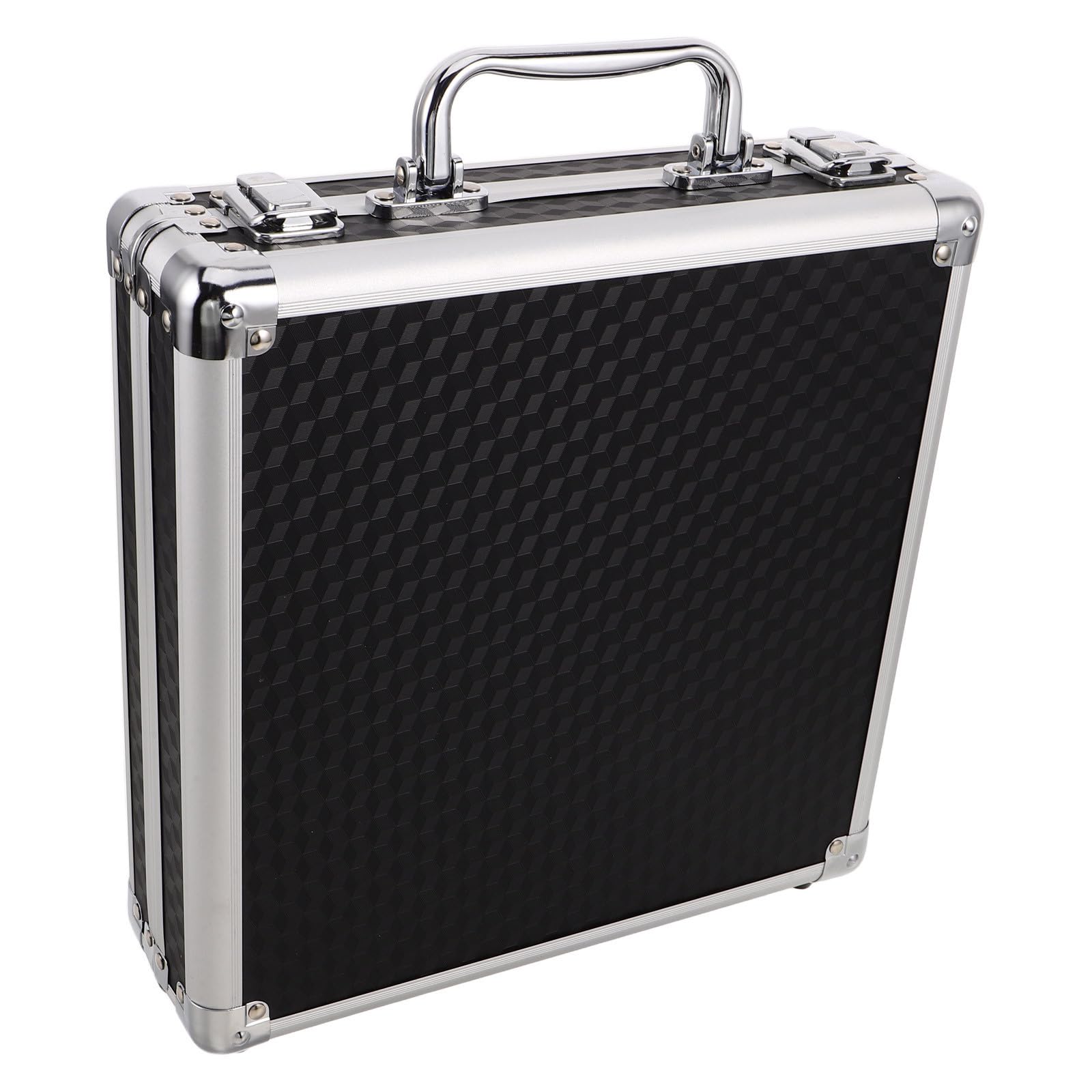 Estuche para bolas de billar negro con compartimentos interiores y asa de transporte 8