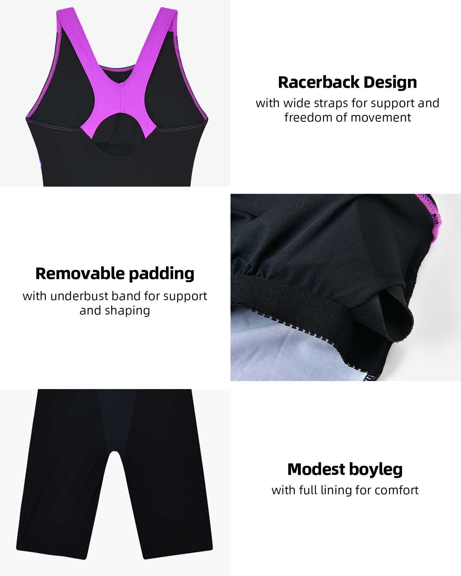 Damski sportowy kostium kąpielowy z nogawkami, jednoczęściowy, wyszczuplający brzuch, moda kąpielowa z miseczkami, modelujący figurę
