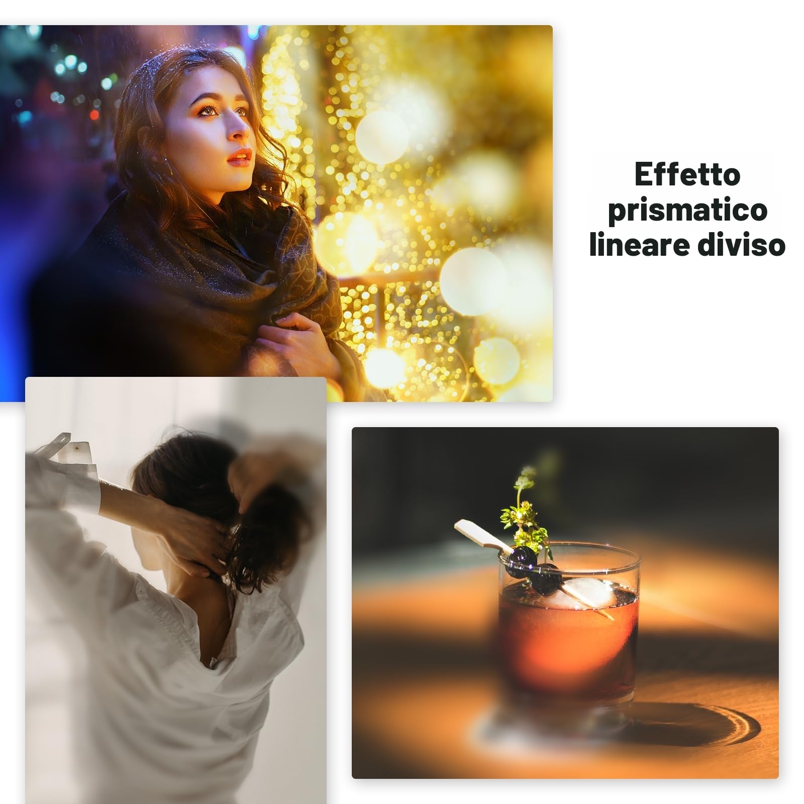 Filtro Diottrico A Campo Centrale NEEWER 77mm – Prisma Lineare In Vetro K9 Con Effetto Sfocatura Laterale, Ruotabile 360°, Per Obiettivi Reflex