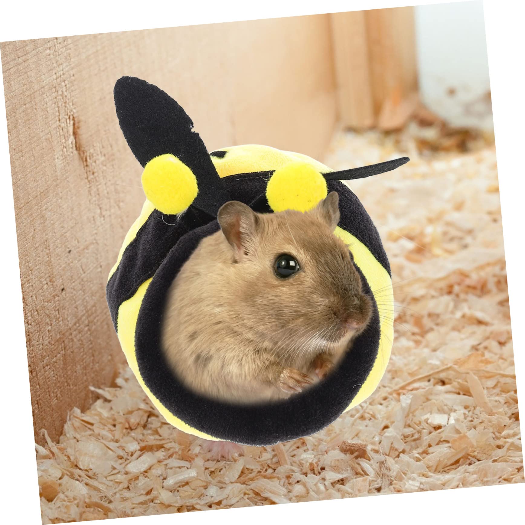 POPETPOP 5piezas Cama Aislante para Hámster y Mascotas Pequeñas Nido De Fleece y para Cobayas y Erizos Diseño De Invierno Color para Pequeños Roedores