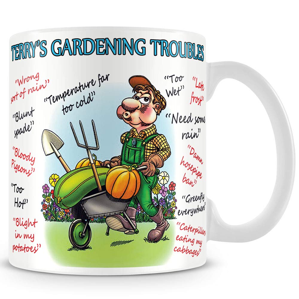 personalised4u Gardening Excuses Funny Ceramic Coffee Mug – (Name Can Be Added)