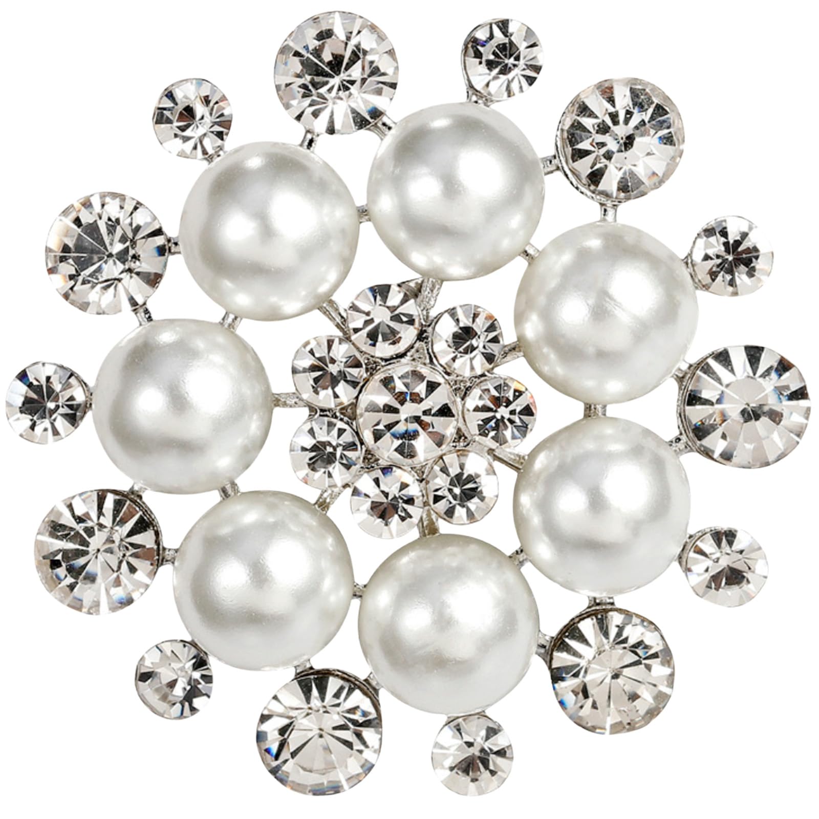 FAIRYGATE Rhinestone Brooch Clothing Jewellery Accessories Fashion Elegant Shiny Crystal Teardrop Brooches Wreath Pendent Lapel Pin，B36 — view 54