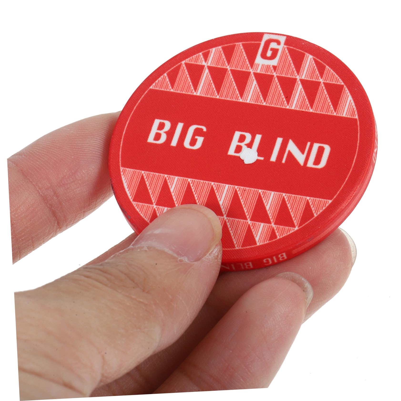 NAMOARLY 2pcs Poker Blind Chips Ceramic Dealer Button Poker Game Accessories Night Tokens Guard