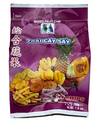 Fruit Food Mixed Fruit Chips, Dried Fruit Chips, Trai Cay Say 8.8 oz