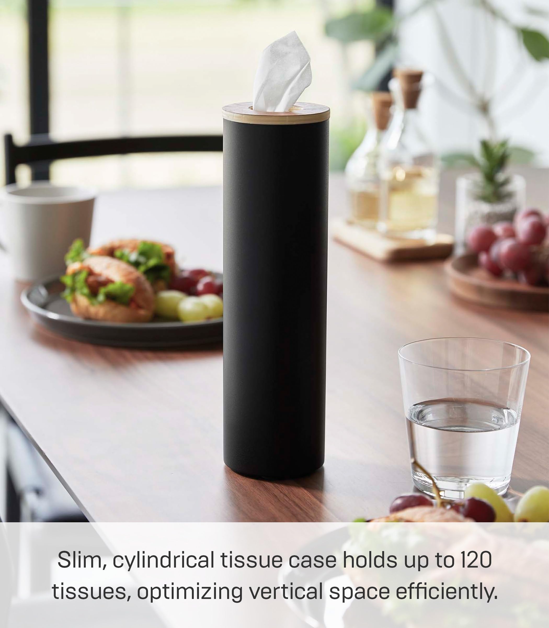 Amazon.com: Yamazaki Home Rin Reusable Round Tissue Case, Car