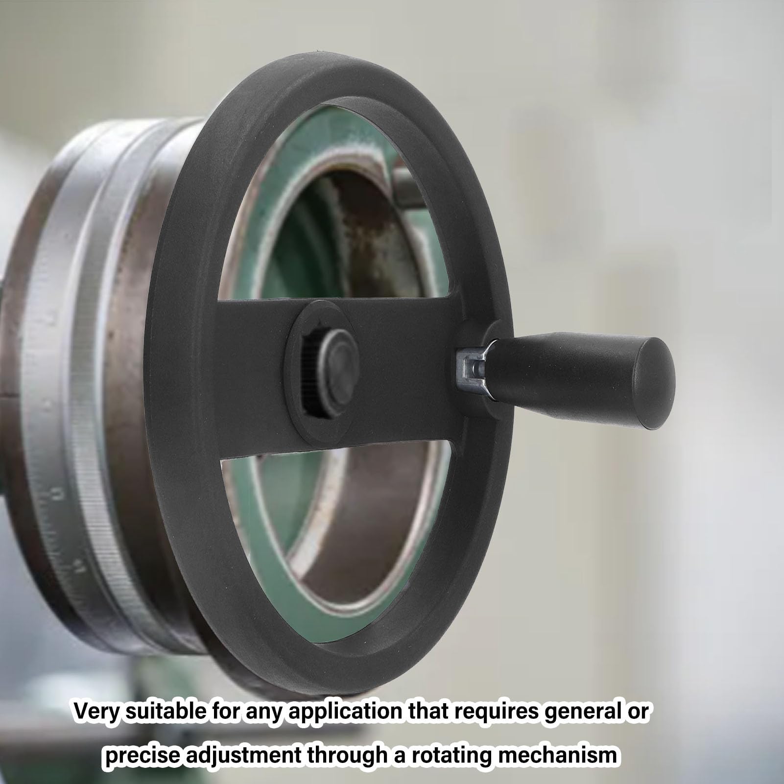 2 Spoke Hand Wheel 16mm Plastic Lathe Milling Machine Handwheel with Revolving Handle