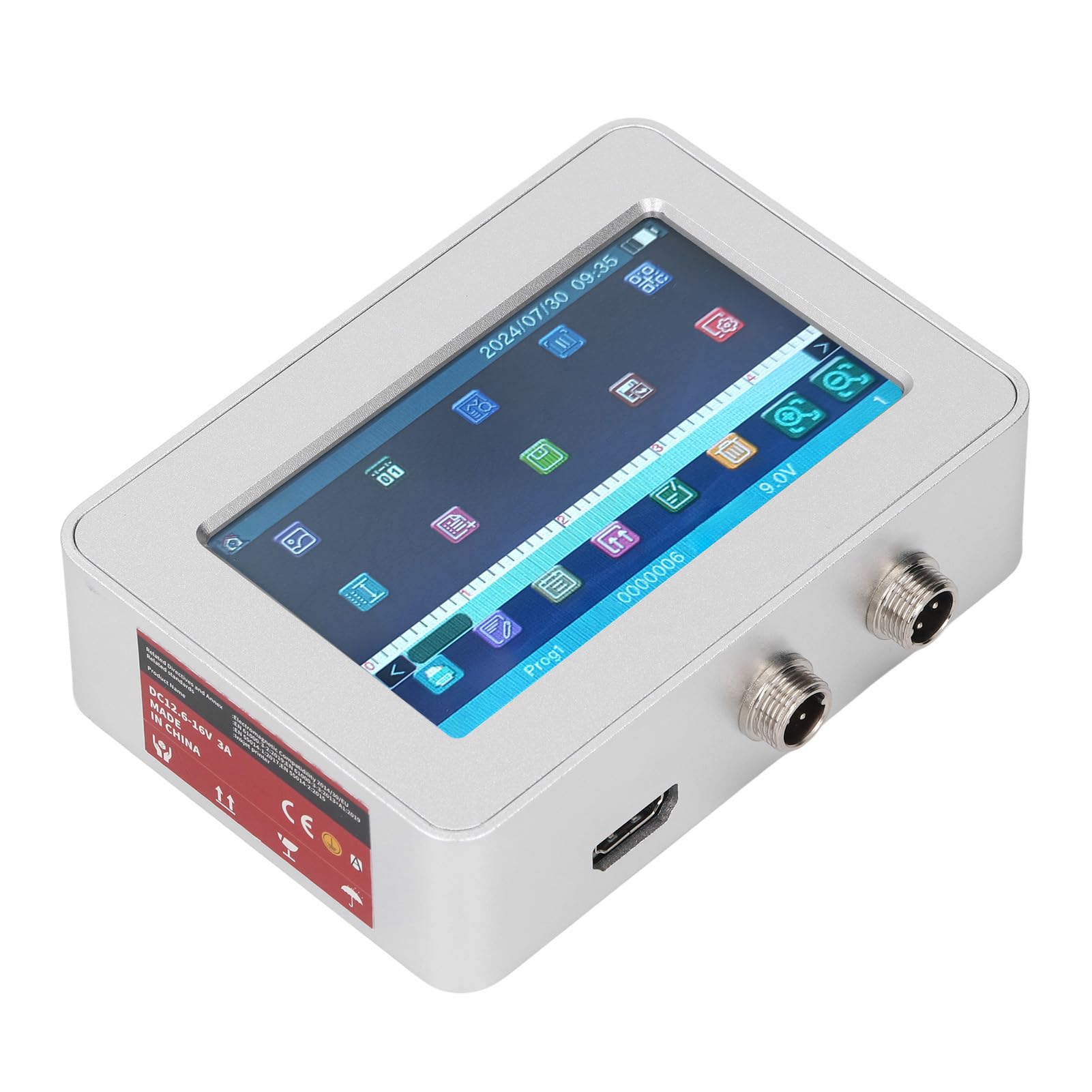 12.7mm Online Inkjet Printer with High Definition Touch Screen, Versatile Printing Content, Wide Material Compatibility, High Speed, User Friendly for Production Line (US Plug