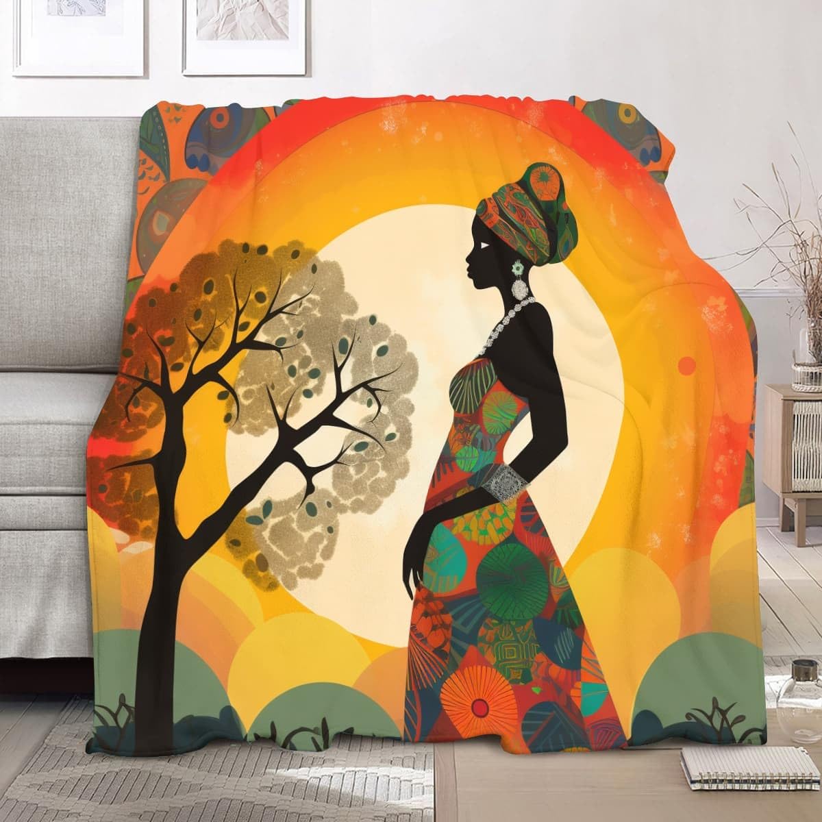 Couvre-lit en flanelle Sherpa 180x220 cm aux finitions haut de gamme