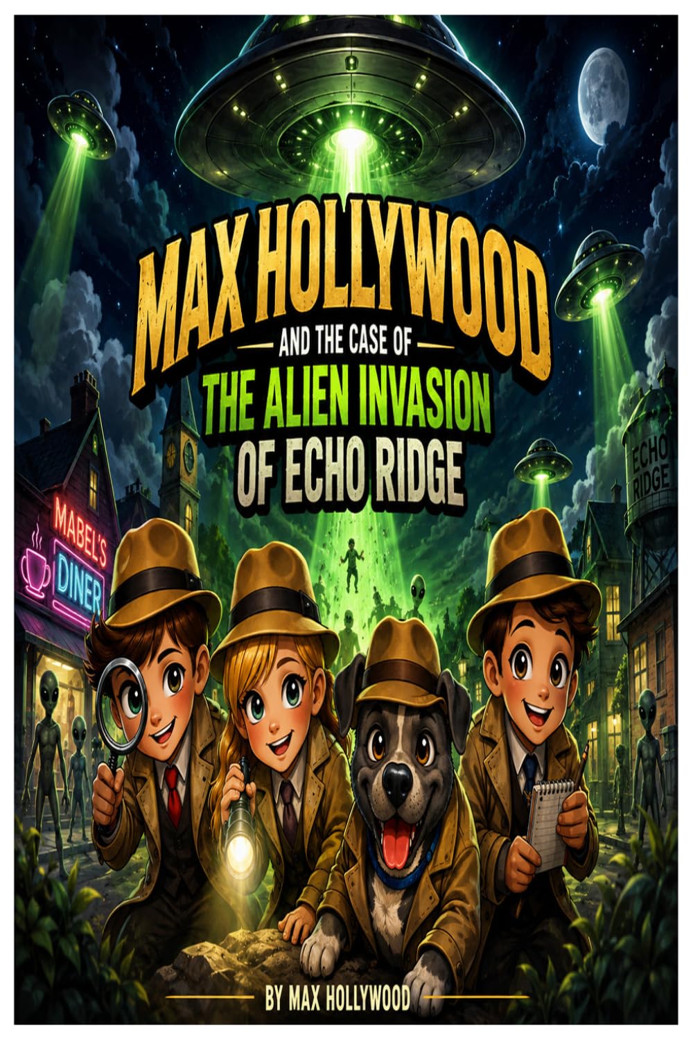Max Hollywood and the Case of the Alien Invasion of Echo Ridge: A Fast-Paced Alien Mystery Adventure for Kids Ages 8–13 with Max and the Crew (Max Hollywood Msyteries)