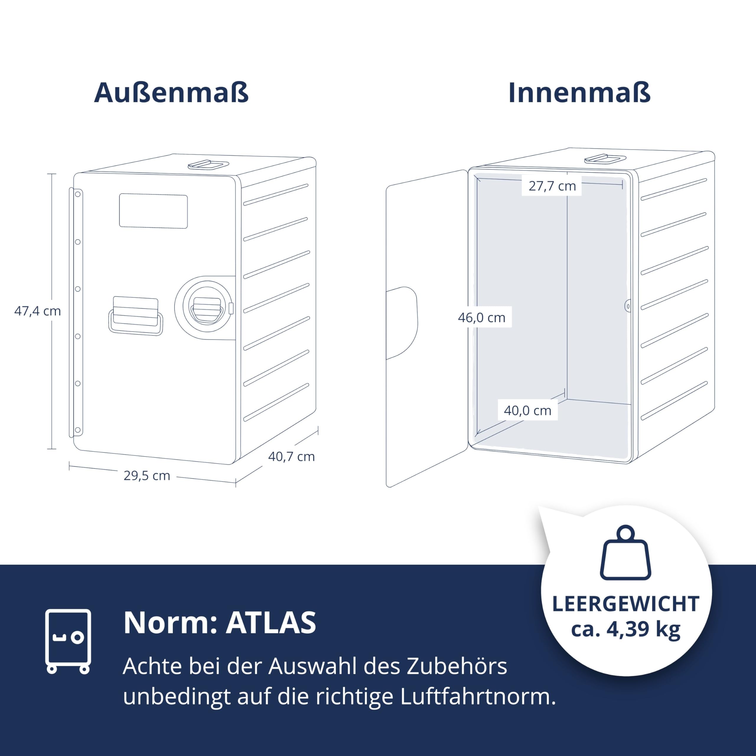 Büroschrank abschliessbar, Aktenschrank klein, Schubladenschrank, Lagerschrank, Druckertisch, Büro & Homeoffice, vormontiert, 47,4 x 29,5 x 40,7, Bord Box XL, Schwarz, Stauraum 1