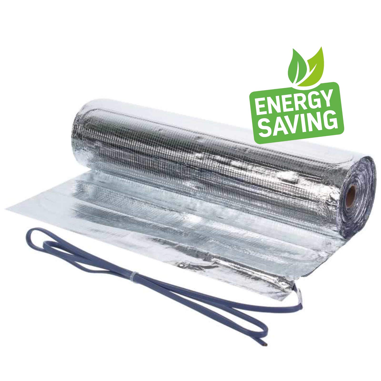 Esterilla calefactora de aluminio, 150 W/m², 1,5 m², calefacción eléctrica por suelo radiante