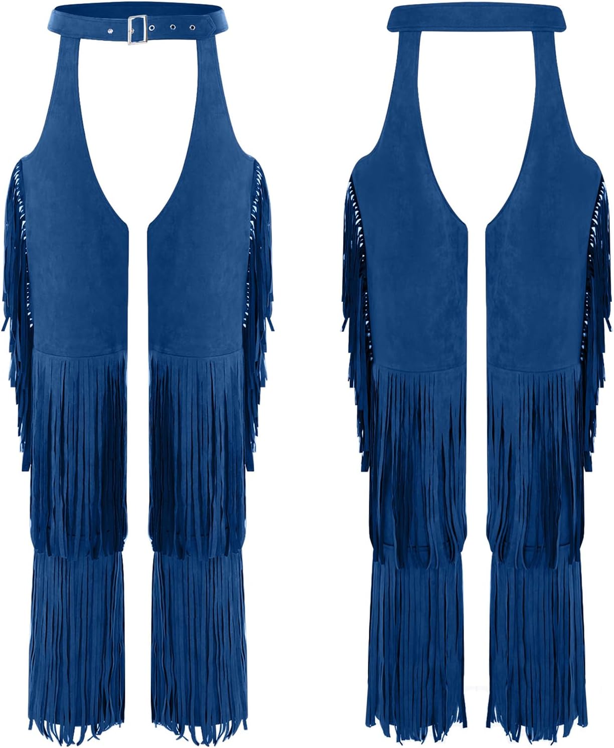 Fringe Pants for Women Buttless Hippie Clothes Western Costume | Hollow Out Wide Leg Bottoms Leggings,Bottomless Festival Pants,Festival Concert Outfit,Solid Color,Button Closure Waistband