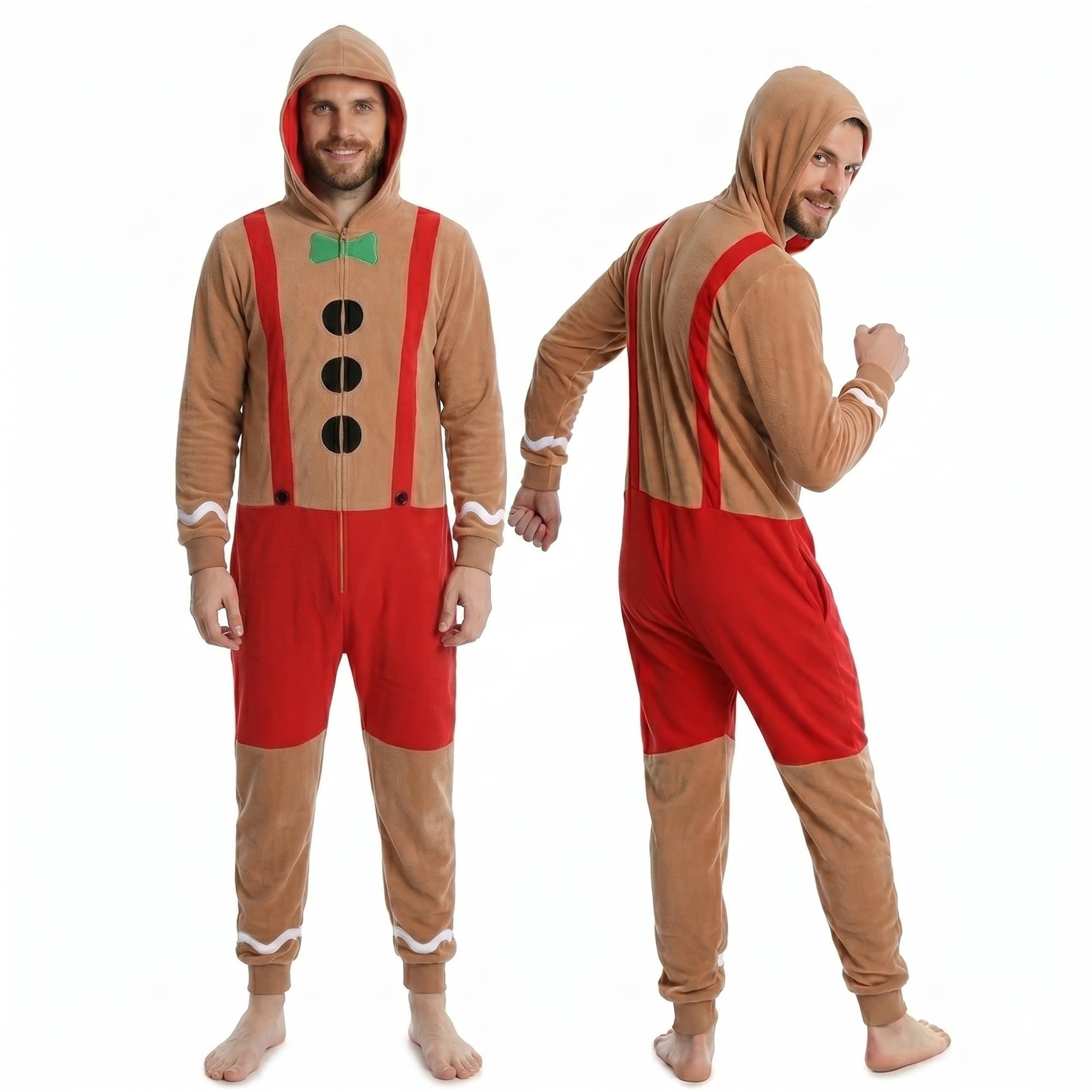 sleephero Adult Onesie for Men Adult Christmas Onesies Novelty Holiday Onesie Christmas Pajamas-picture-23