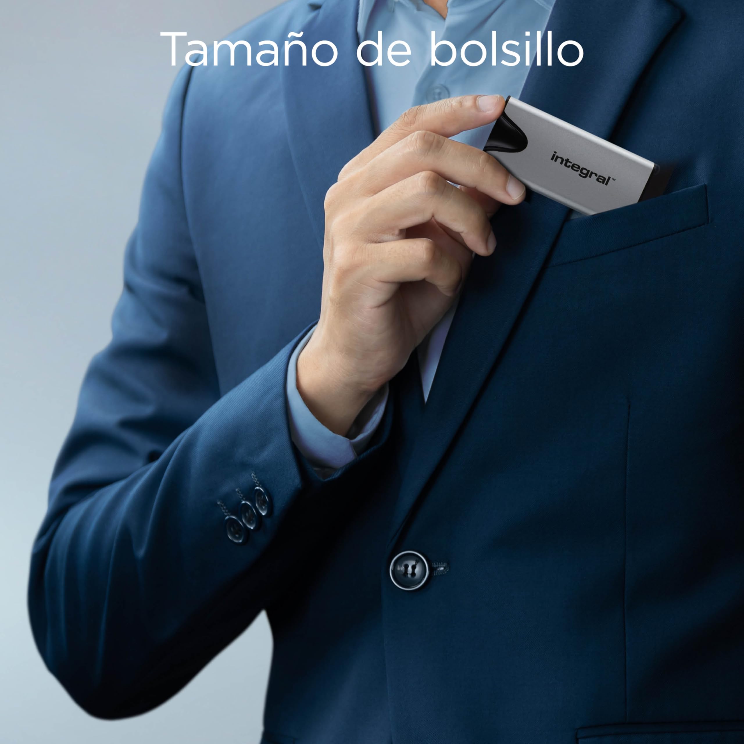 Integral SlimXpress Pro SSD Externa Portátil de 2 TB: USB-C, 2000 MB/s Lectura/Escritura, USB 3.2 Gen 2x2, Diseño Compacto, Plug & Play, Compatible con Mac, PC con Windows, Android, Xbox, PlayStation