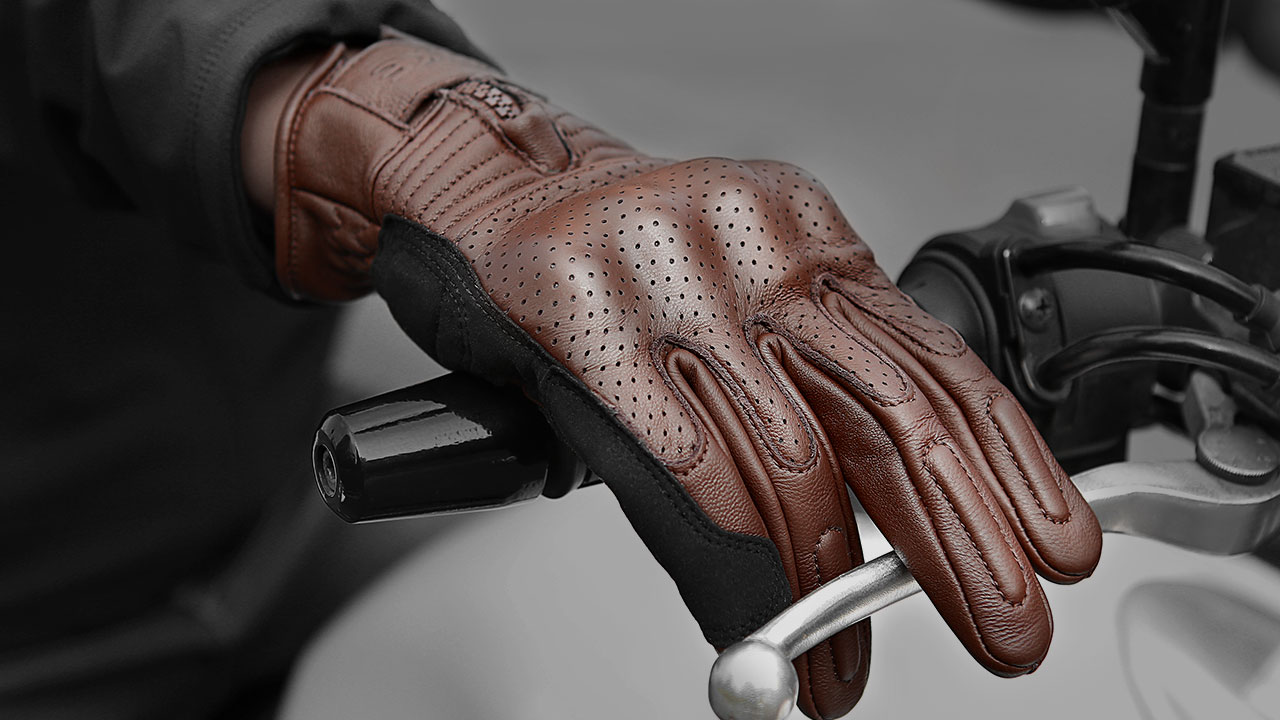 Guanti Da Moto INBIKE In Pelle - CE 1KP Protettivi E Traspiranti