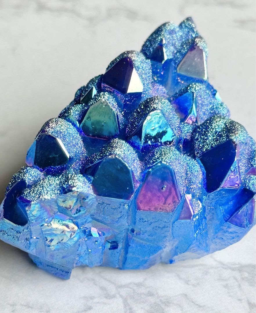 Amazon.co.jp: オーラクリスタル ブルーオーラ クラスター オーロラ