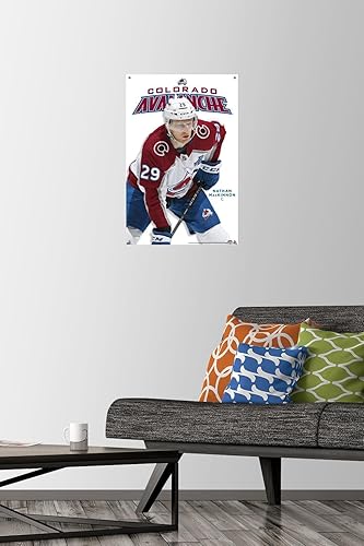 Miniatura 2 de Trends International NHL Colorado Avalanche - Póster de pared de la serie 23 de Nathan MacKinnon, 14.72 x 22.37 pulgadas, paquete de póster premium