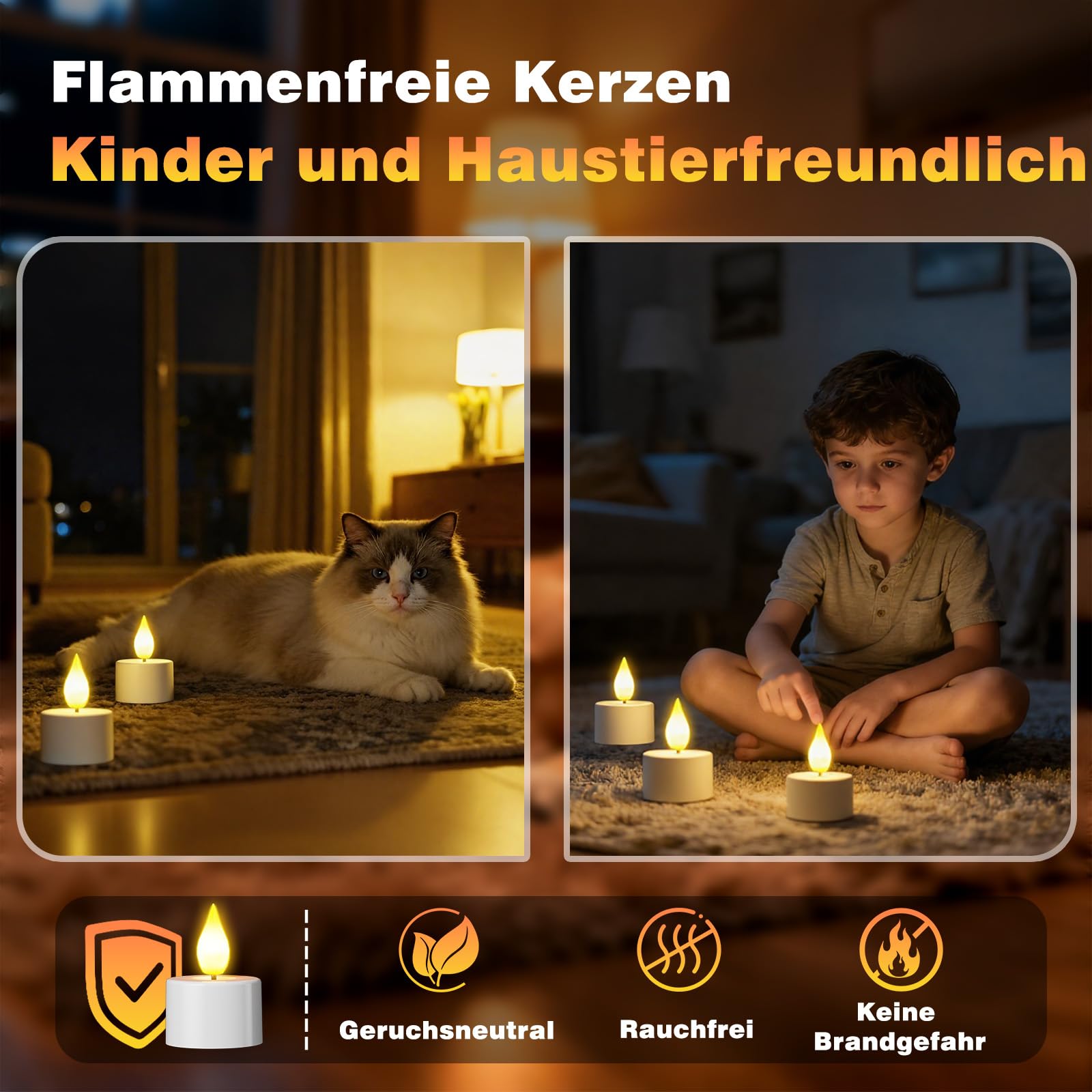 Led Teelichter 12 Stück Wiederaufladbar mit Timerfunktion Fernbedienung Flackernde Flamme Ladestation Deko