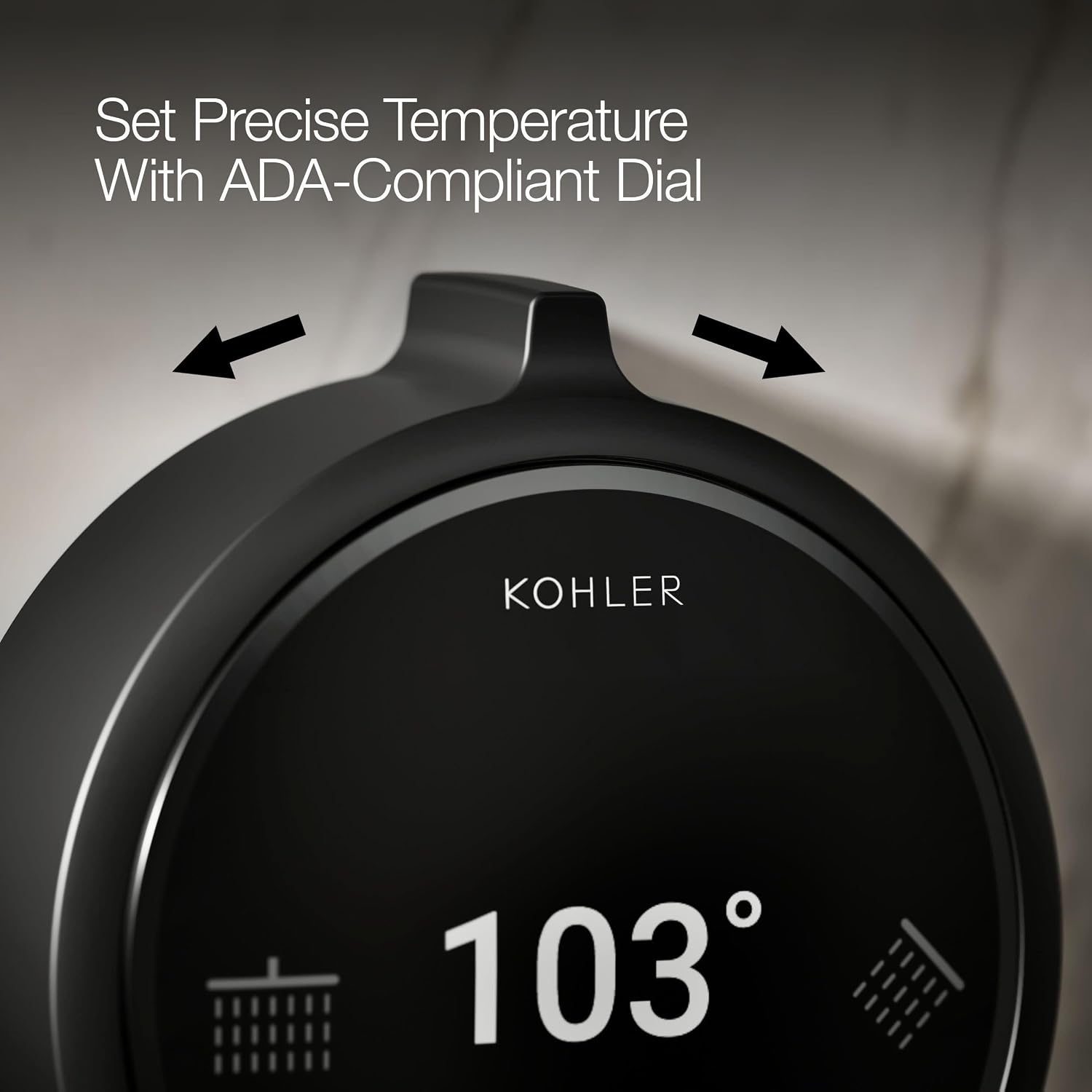 KOHLER 36364-BL Anthem Duo Two-outlet shower digital control, Matte Black