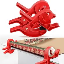 Pack of 2 Wrapping Paper Cutter for Rolls Wrapping Paper Cutter Wrapping Paper Cutter with Tape Dispenser Table Gift Packing Tool for Christmas