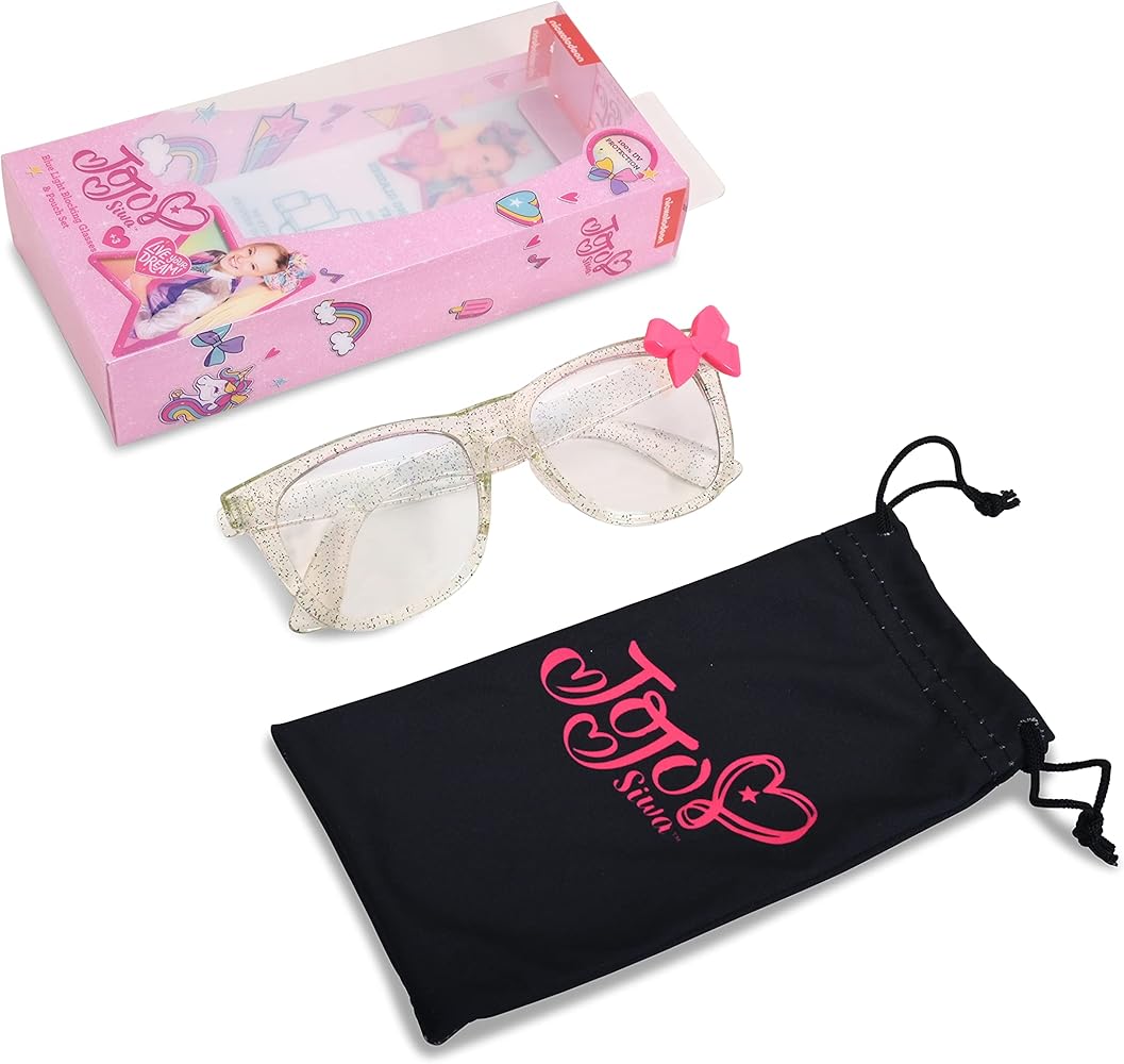 Amazon.com: Jojo Siwa Blue Light Blocking Glasses with Pouch