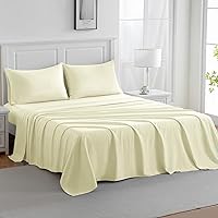 Vista 29 de HENGWEI - Juego de sábanas de satén, tamaño Cal King, 4 piezas sedosas con bolsillo profundo, juego de ropa de cama suave de lujo, transpirable