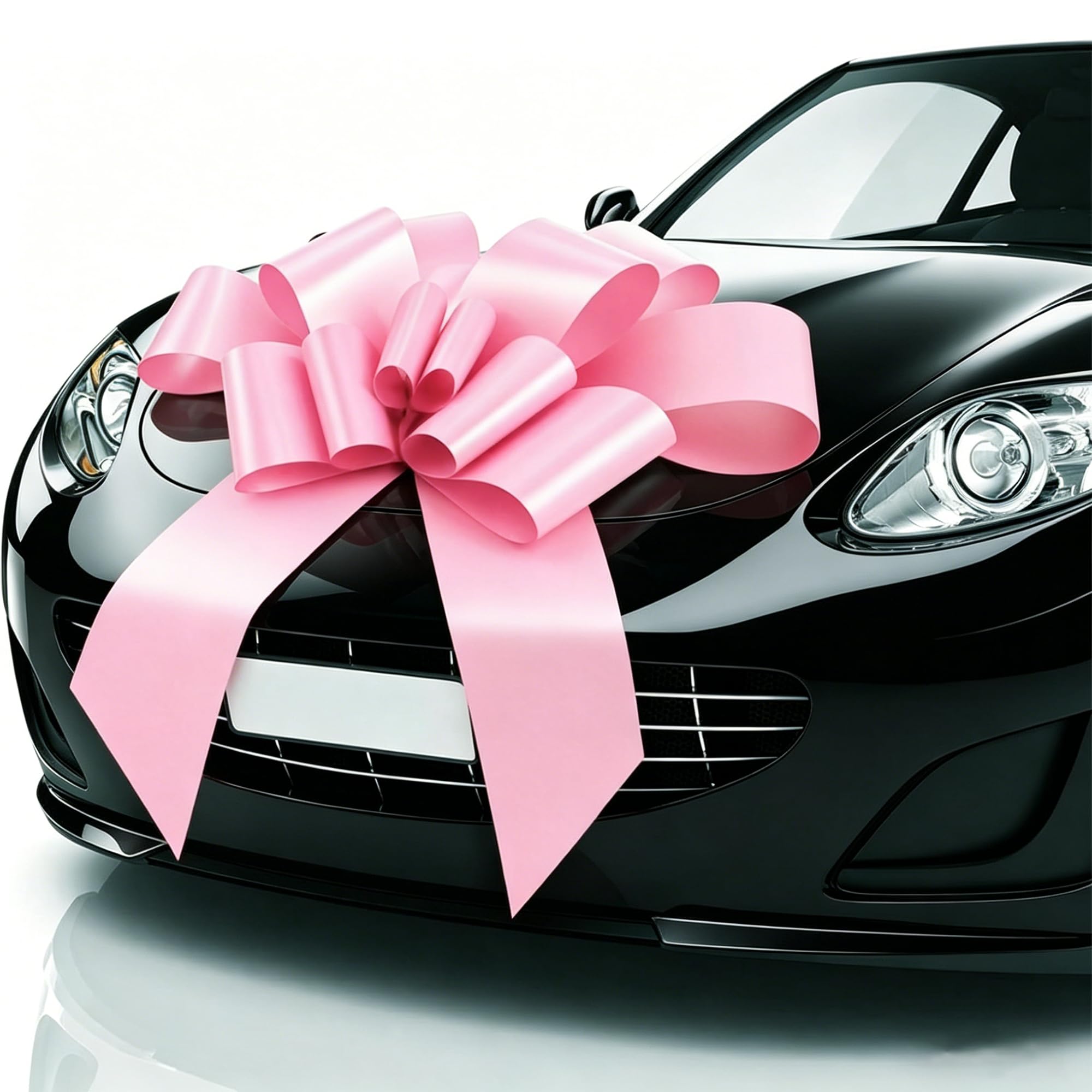 Gxdamxz 30" Giant Car Bow, Pink Big Bow for Car Gift, Large Decorative Giant Car Bows for Birthdays and Graduations