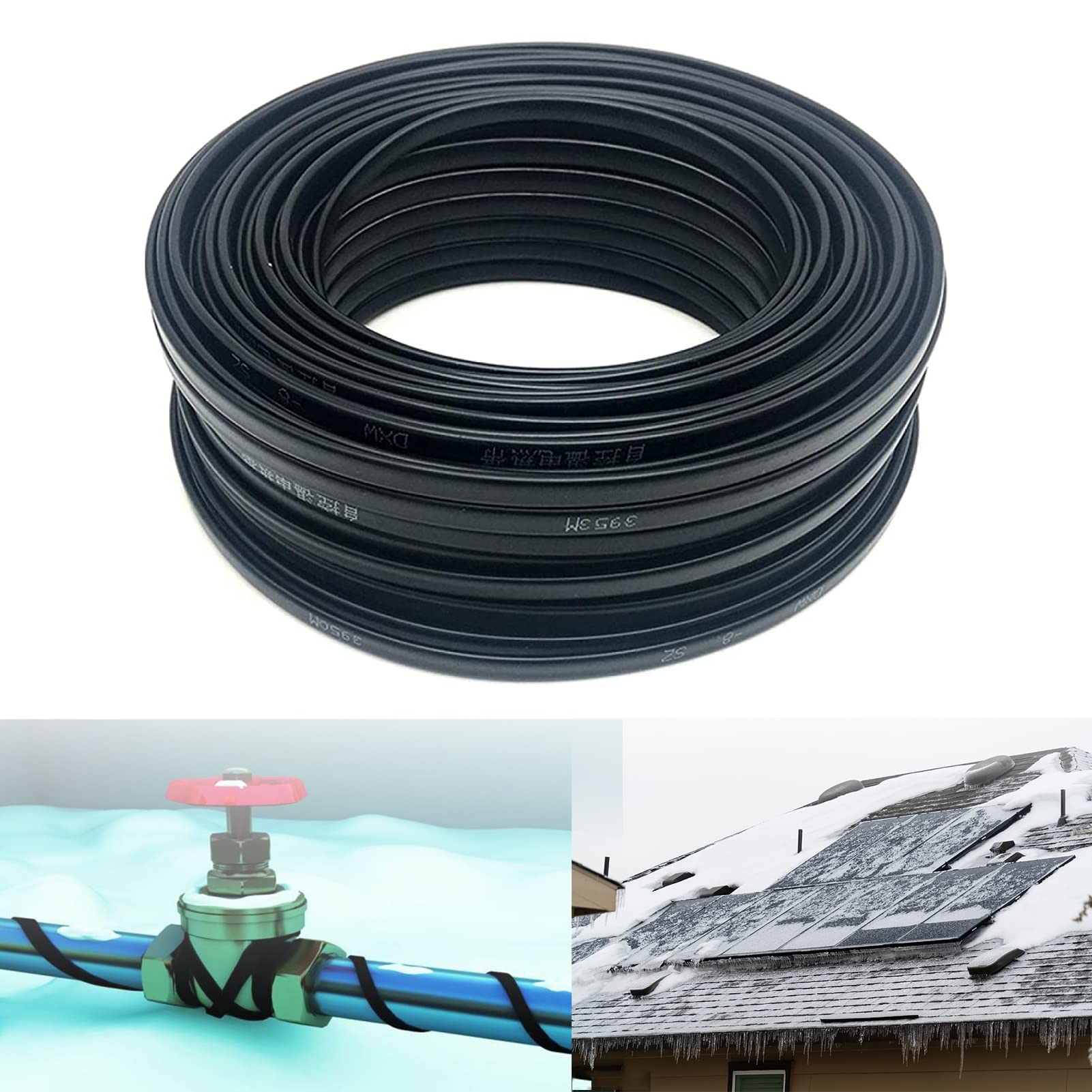 BOYUYO Cable de Calor for tubería/Techo/Canal de Hilo Helado, autocontrol de Cables de sin termostato requerido : 5m, Size : 220V : Amazon.es: Bricolaje y herramientas