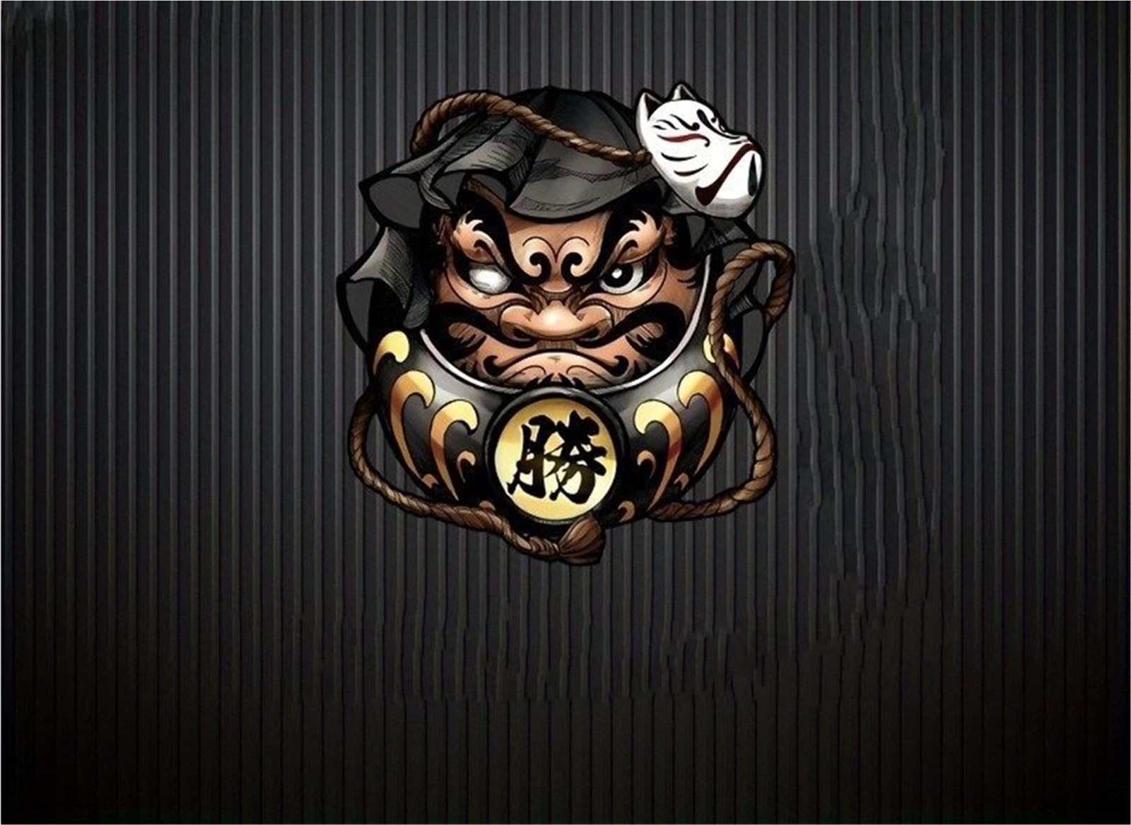 HAfgDJ Reflective Anime Sticker, Waterproof Decal for Car, Motorcycle, Laptop Helmet, Lucky Fortune Graphic