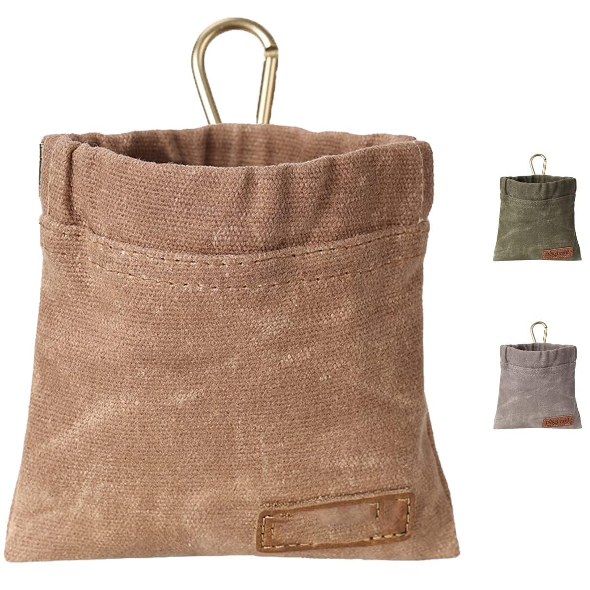 Dog Treat Pouch, Portable Stylish Puppy Dog Training Treat Bag, Hand Free Dog Walking Bag, Auto Closing Pet Feed Snack Reward Pocket, Dog Food Dispenser for Pet Puppy Travel or Outdoor Use