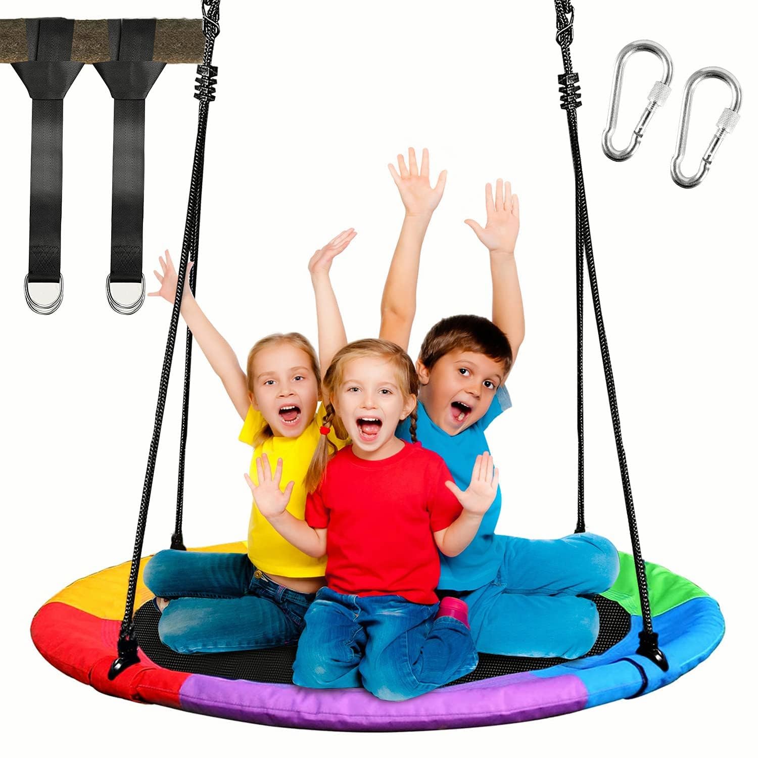 Delavala Baby Garden Swing Jula for Indoor and Outdoor Purpose Kids Stylish Musical Standing Floor Swing (40")