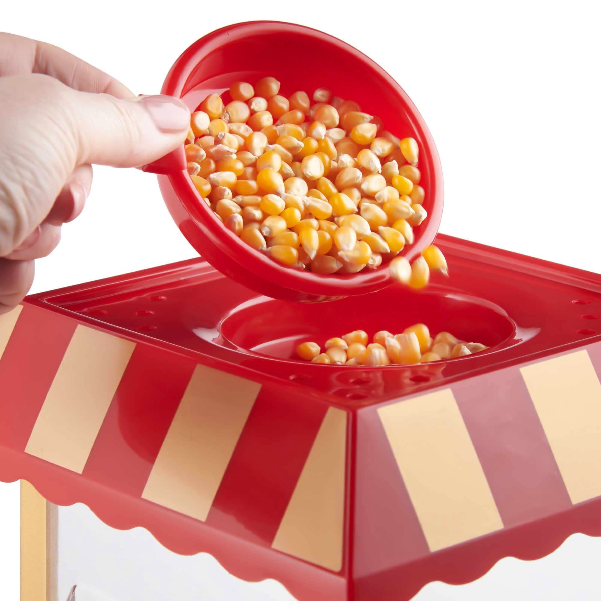 Máquina de Palomitas HAEGER POPPER, 1200W, Oil Free, Palomitero Vintage, Máquina de Hacer Palomitas Dulces, Palomitero Eléctrico Capacidad 100gr, Perfecto para Fiestas y Noches de Cine