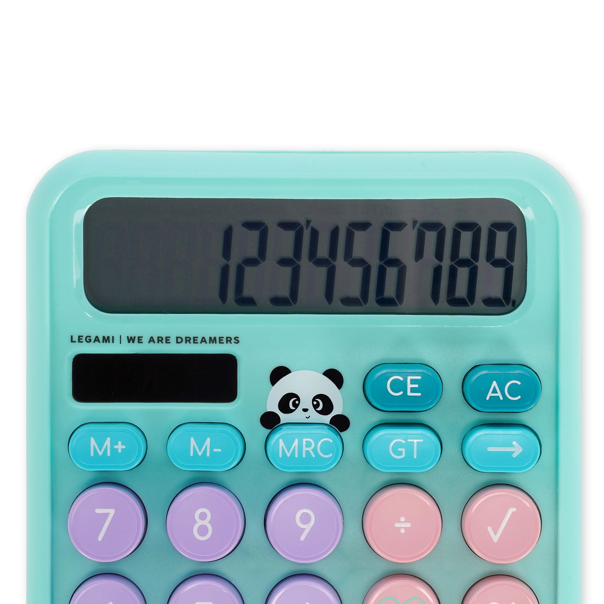 Legami Calculatrice de Table Calcoolator Panda Solaire Double Alimentation 15,8 x 12 x 2,8 cm