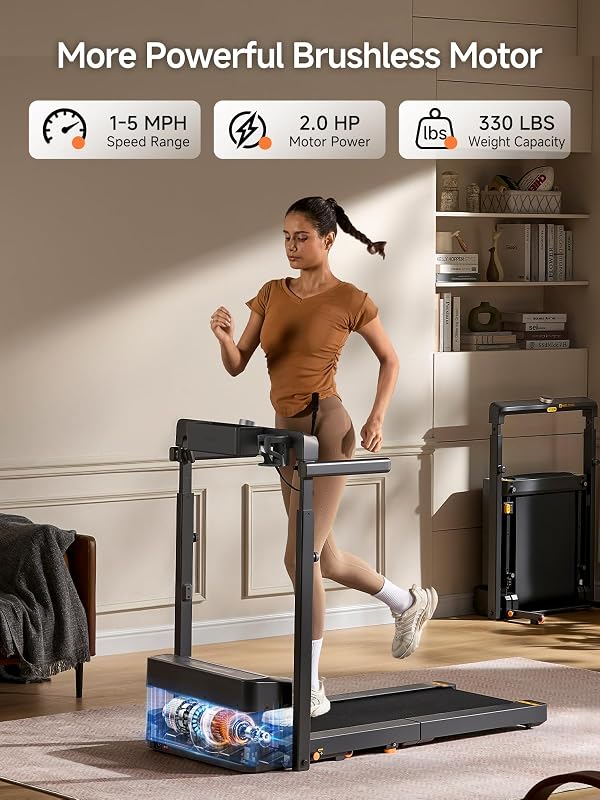 WalkingPad MX8 Foldable Treadmill for Home with Handles, Vertical Fold image 2