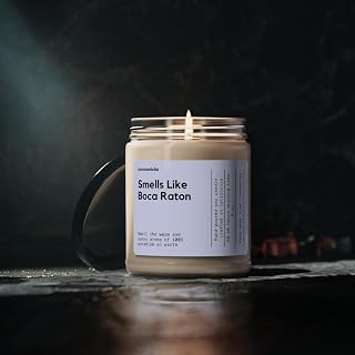 Boca Raton Soy Wax Candle, 9oz Gift for Boca Raton Lovers & New Movers, Soy Wax Candles, Scented Soy Candle, Home Decor Candle