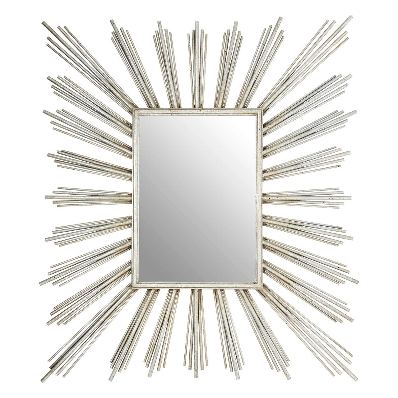 Premier Zariah Metal Wall Mirror, Antique Silver Finish
