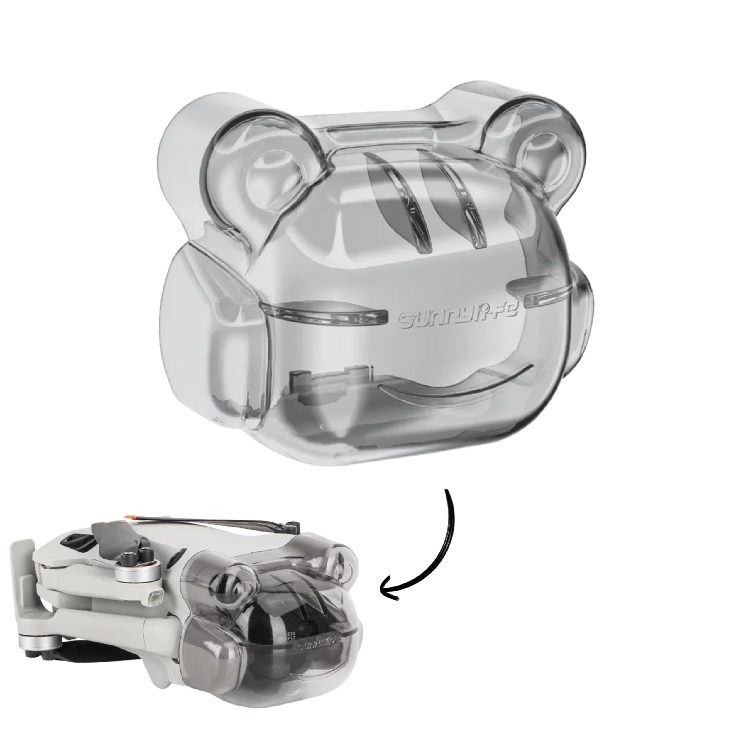 GetZget® Sunnylife Gimbal Cover Cap for DJI Mini 4 Pro Frog Style Gimbal Lock Camera Lens Protector Accessories-image-9