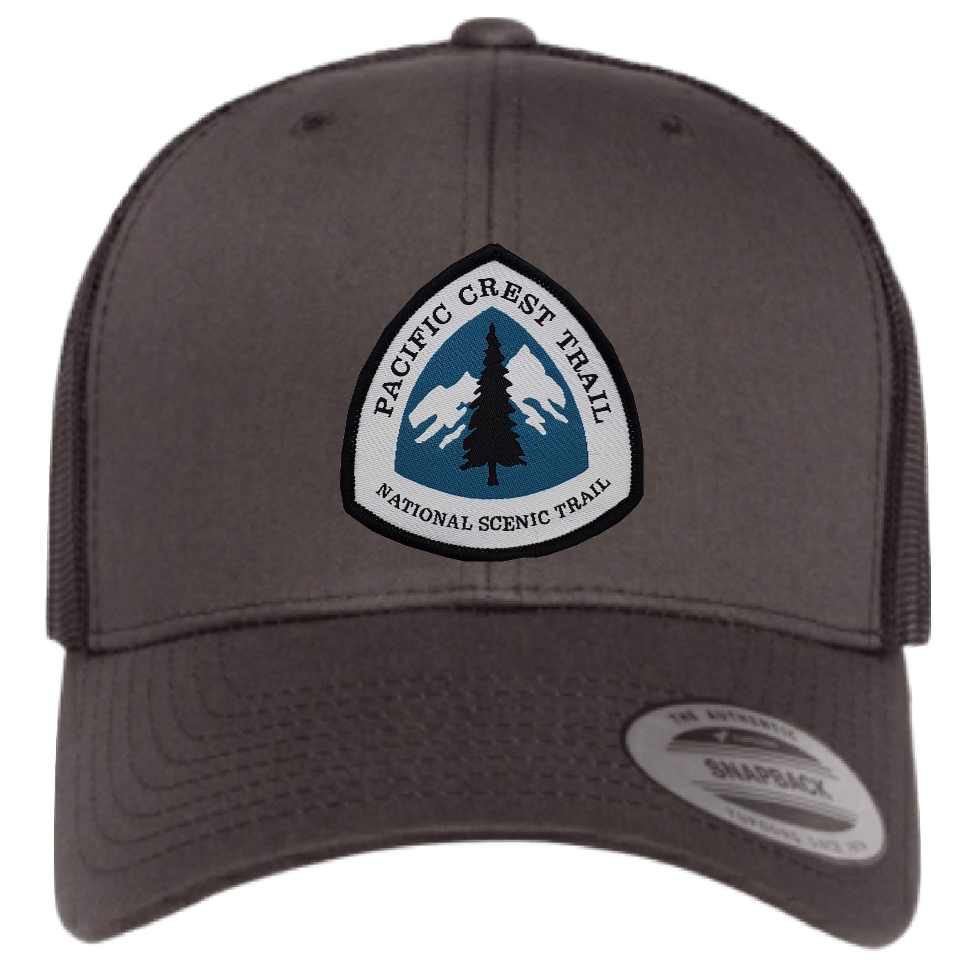 Trucker Snapback/Mesh Hats Pacific Crest Trail Mens & Womens Hiking Hat with Offical Pacific Crest Trail Woven Patch