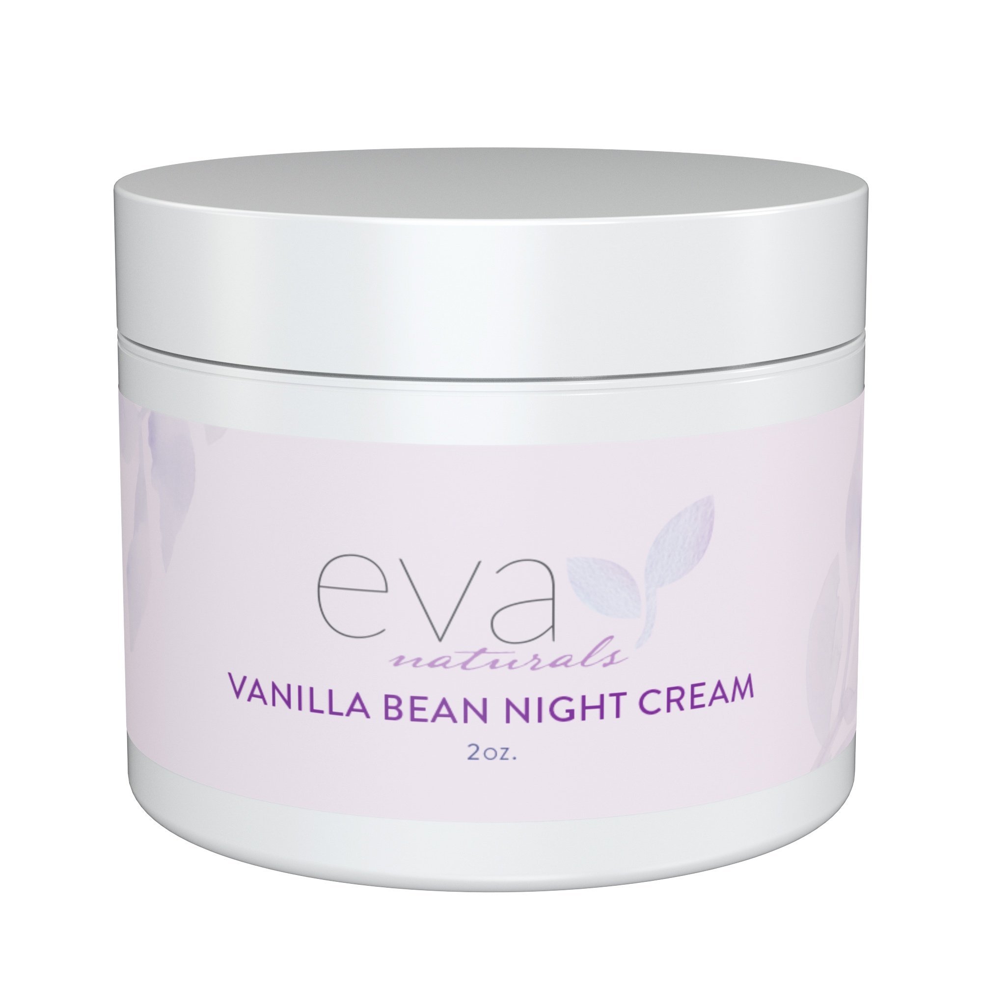 Vanilla Bean Night Cream by Eva Naturals (60ml) - Best Anti-Ageing Night Cream Boosts Collagen and Hydrates Complexion - Helps Protect against Damage and Nourish Skin - With Vitamin E and Green Tea