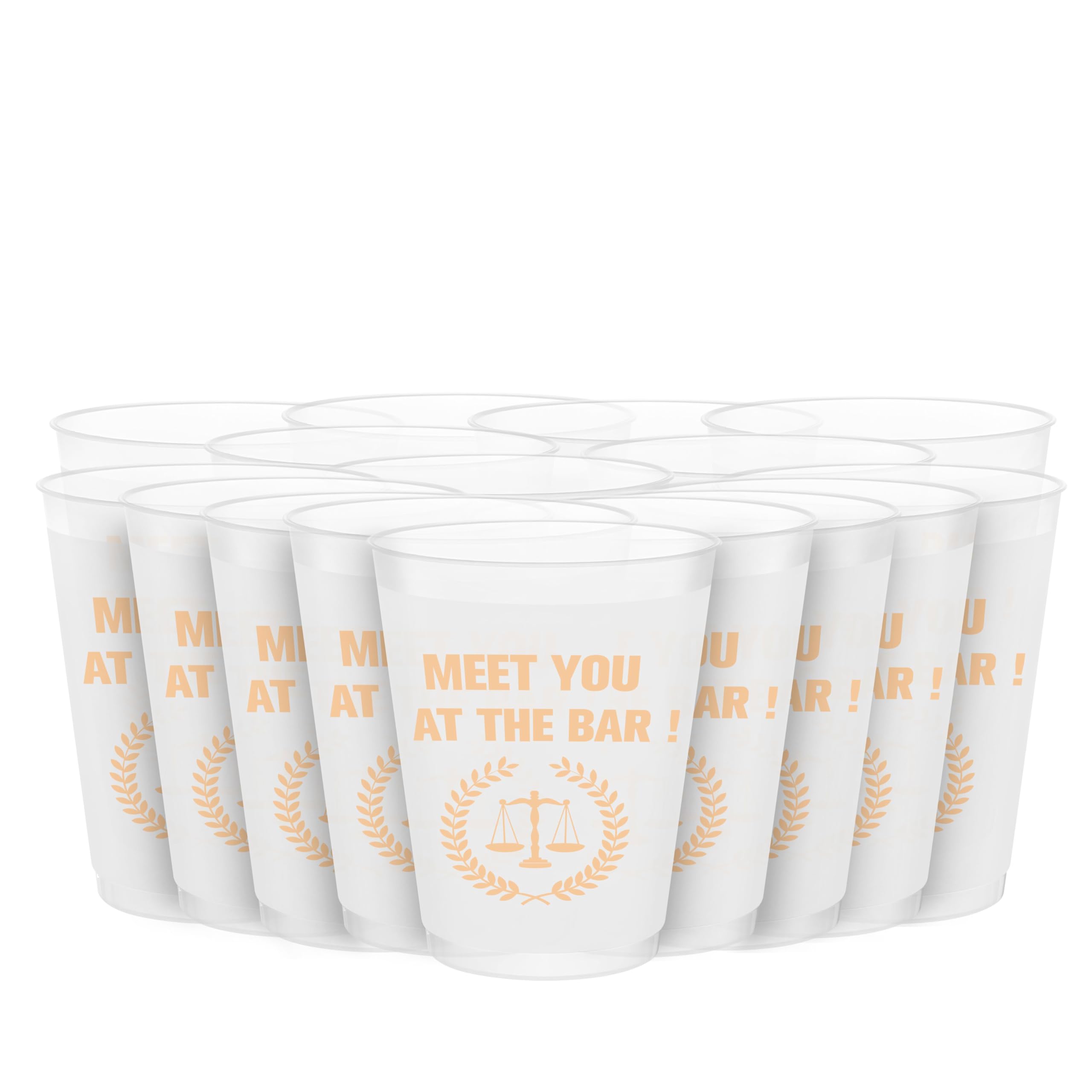 Meet You At The Bar Cups, Law School Graduation Decorations 2025, Law School Grad Cups, Class of 2025, Lawyer Graduation Party Decorations 2025 (16 Count, 16 Oz.) BZ
