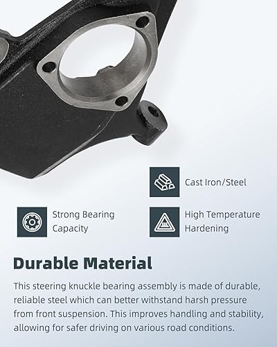 Miniatura 4 de SCITOO Nudillo de dirección delantera para el lado del conductor y del pasajero para Cadillac Escalade 2007-2014, para Chevrolet Silverado 1500