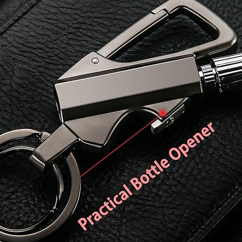 Miniatura 6 de Zoniyo - Encendedor infinito permanente con llavero multiherramienta, abridor de botellas, impermeable, reutilizable, resistente al viento, para