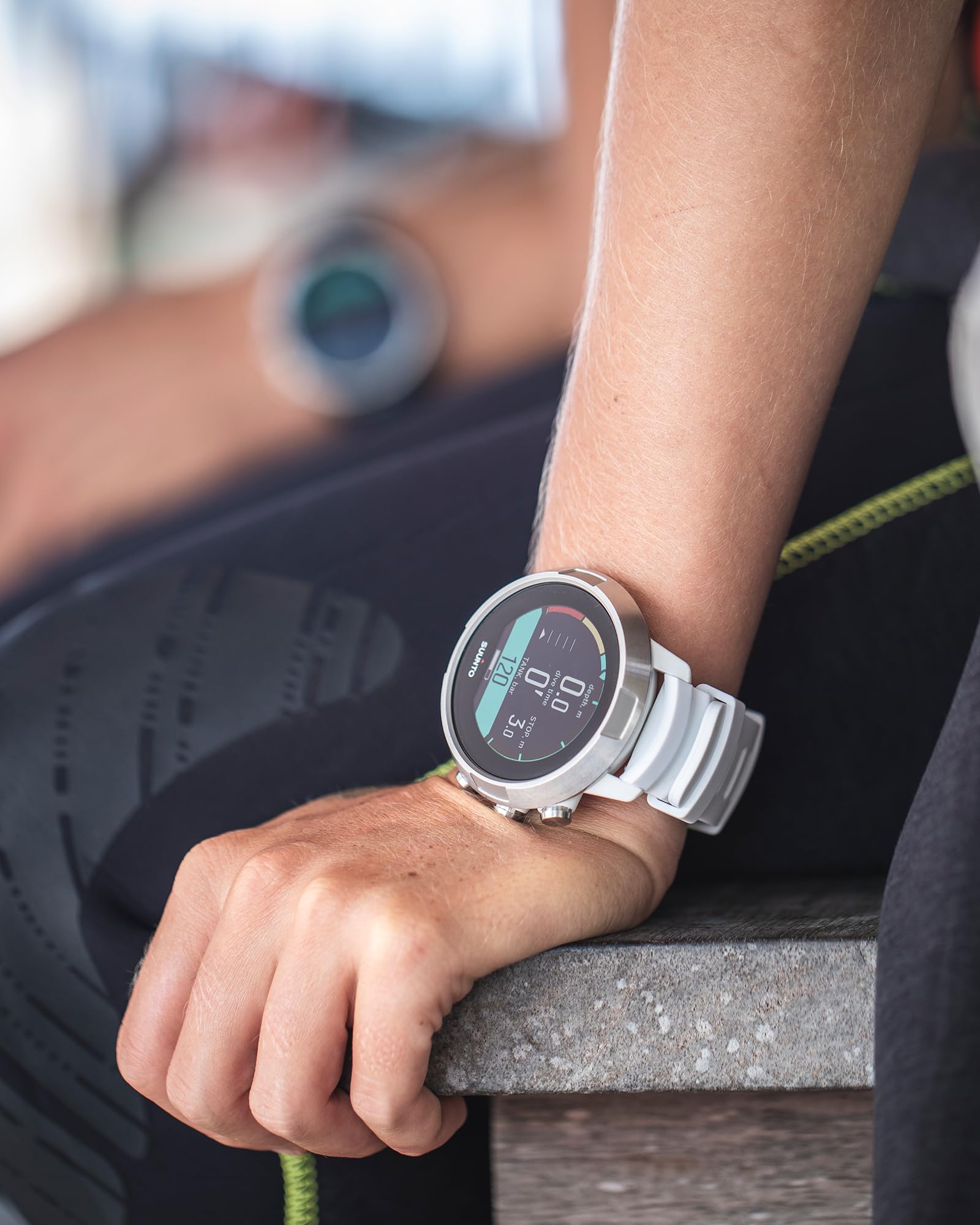 SUUNTO Dive D5 Cinturino in Silicone di Ricambio, 24 mm, M, Bianco