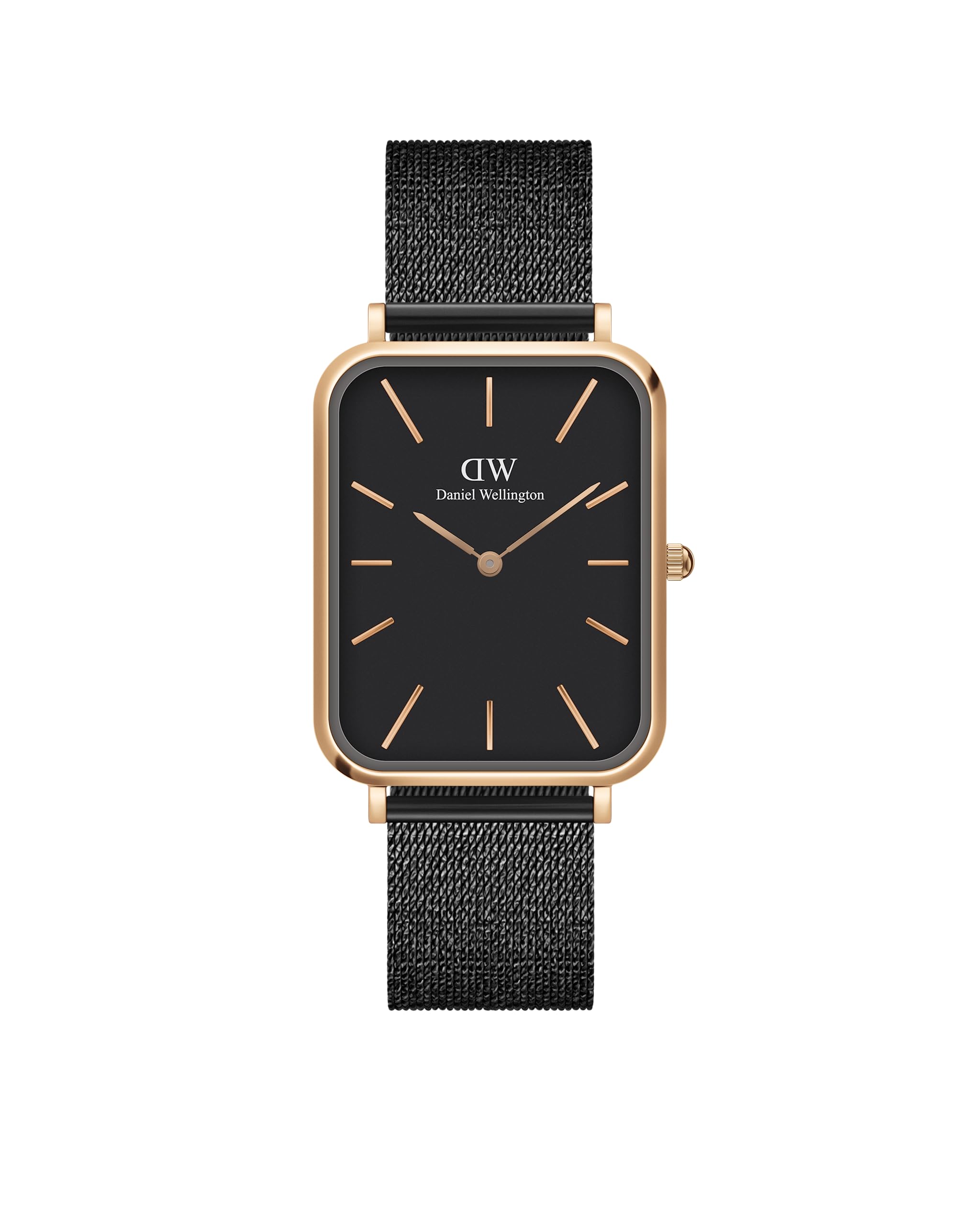 Daniel Wellington Stainless Steel Quadro 29X36.5 Black Dial Analogue Womens Watch, Band Color:Black (B0CCDG3GFB) Amazon Price History, Amazon Price Tracker