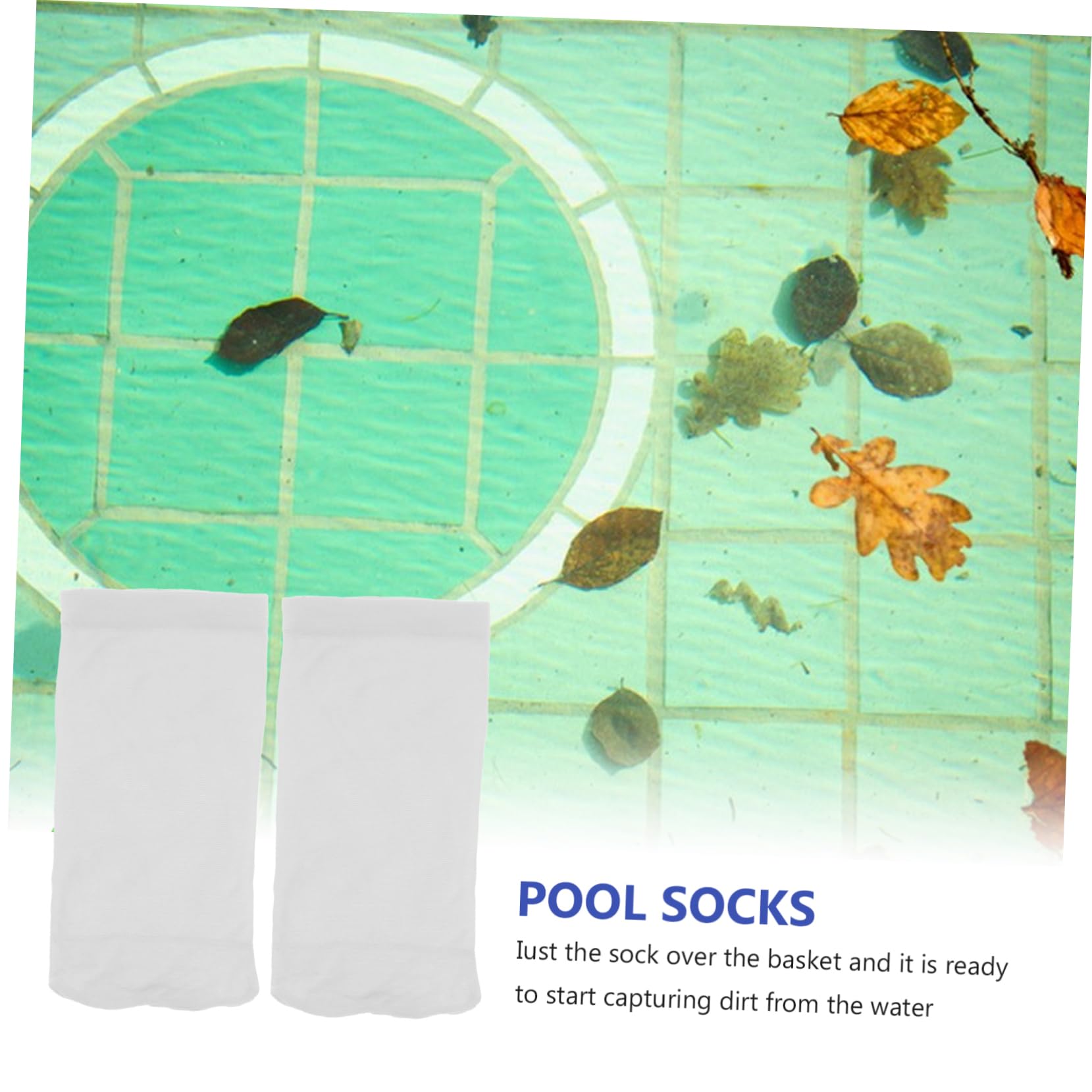 YARNOW 100 Piezas Calcetines De Filtro De Piscina Filtro De Piscina Calcetines De Filtro Skimmer Piscina Hoja Skimmer Piscina Skimmer Cesta Redes Skimmer Cesta Piscina Calcetines Piscina