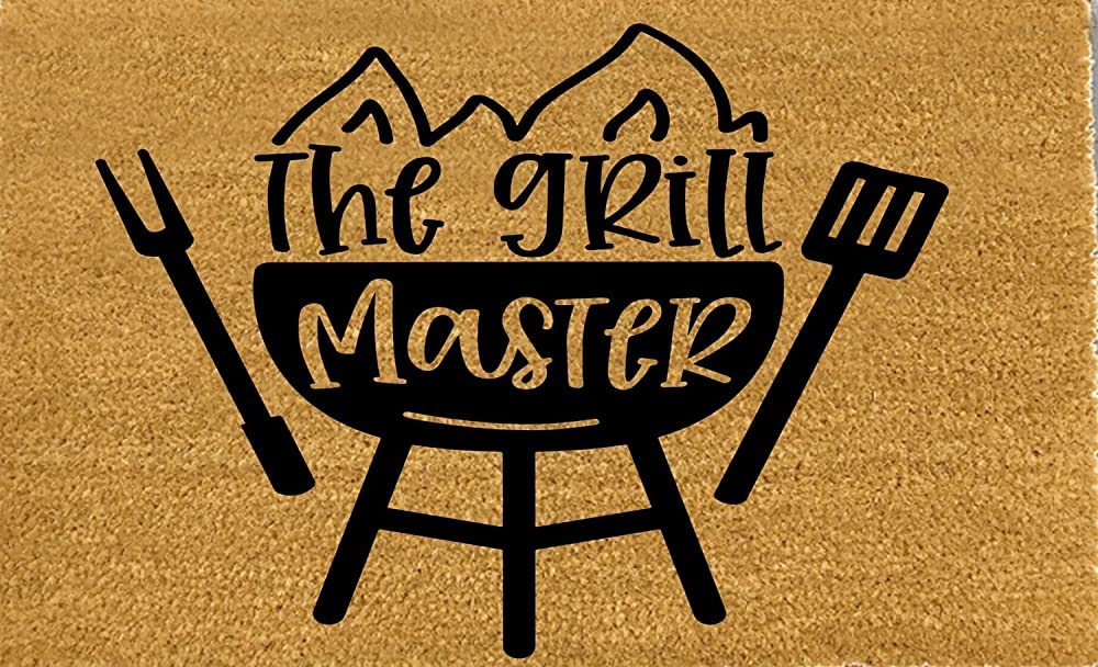 Grill Master,Doormat for Dad,Father's Day Doormat,for Kids,Daughter,Son,Wife Home Decor Door Mat 24X16 Inch — image 1